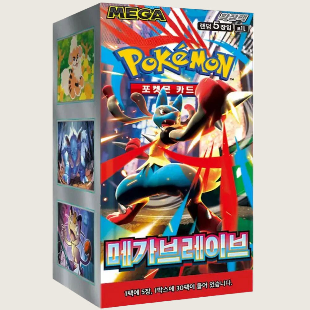 Pokémon Korean MEGA Brave [M1L] Sealed Booster Box (30 Packs)